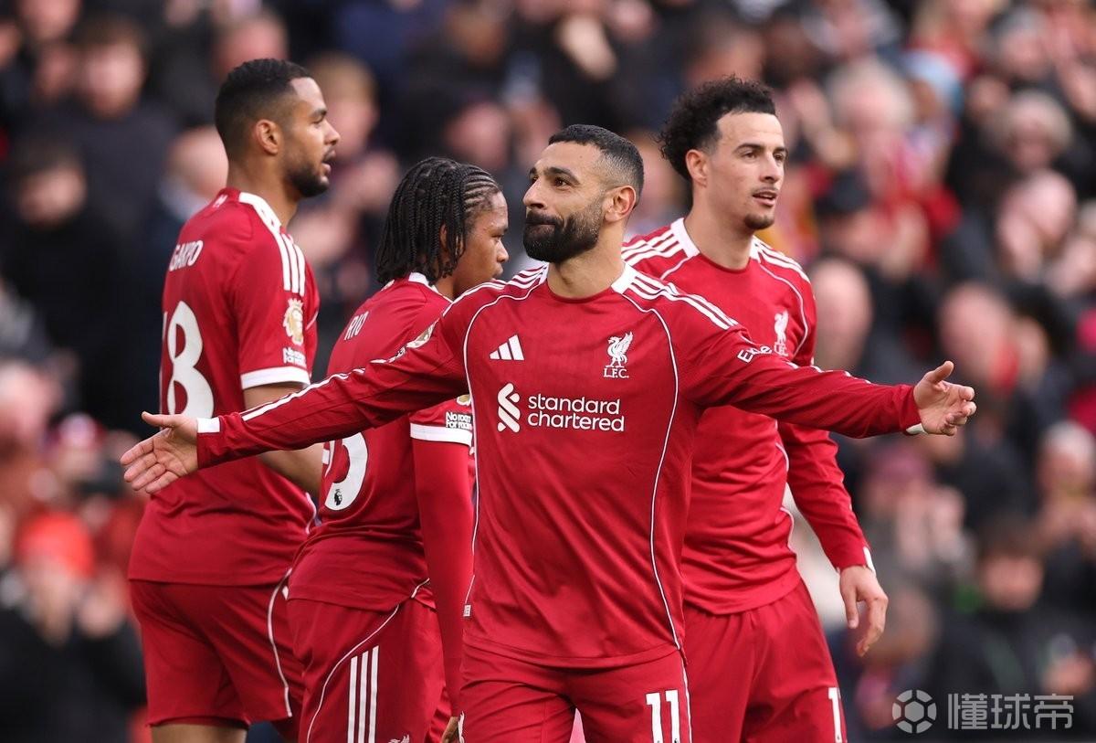 萨拉赫安菲尔德英超进108球，联赛历史单座球场进球仅次于亨利