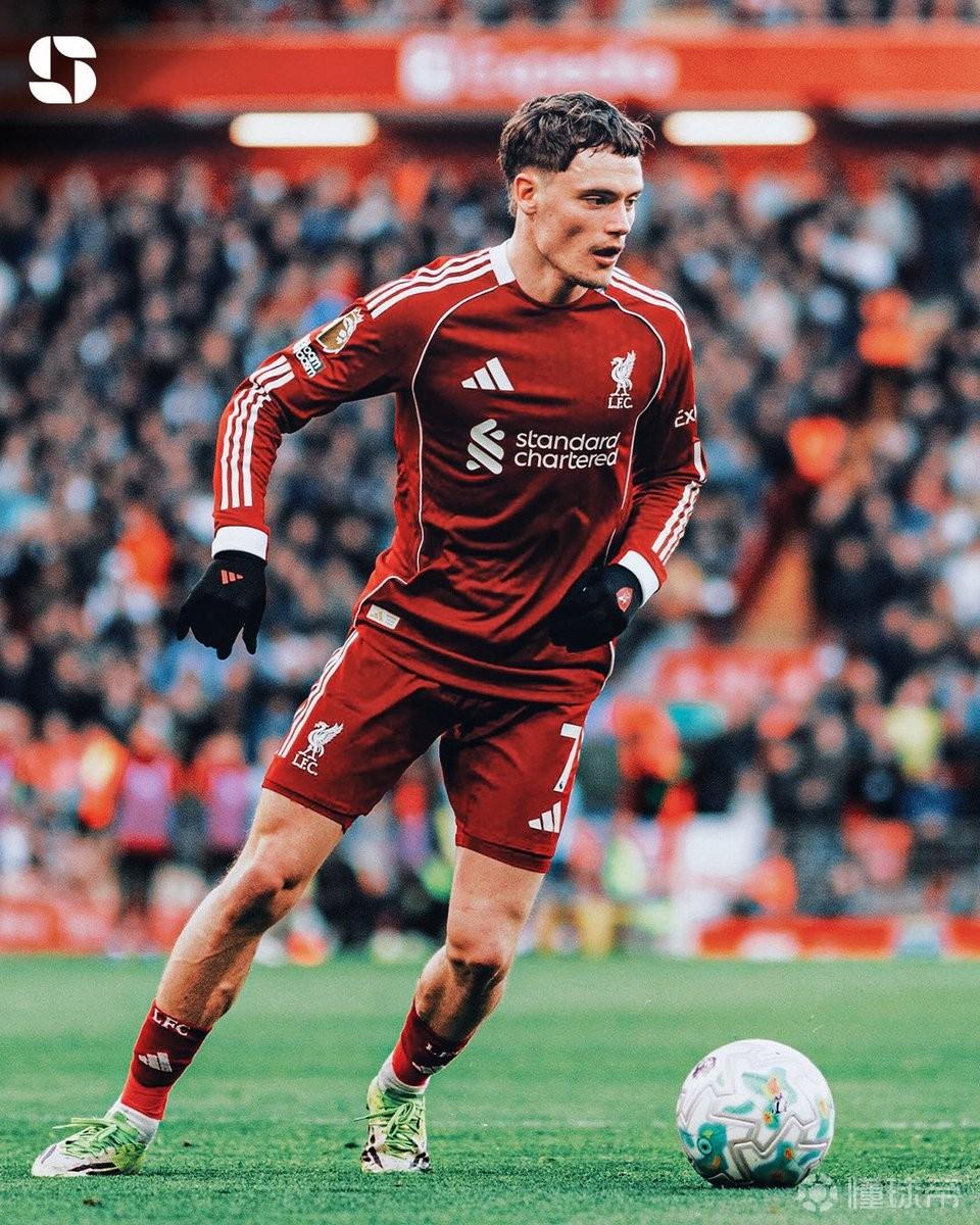 利物浦英超首秀赛季运动战创造50次机会，维尔茨成队史第四人