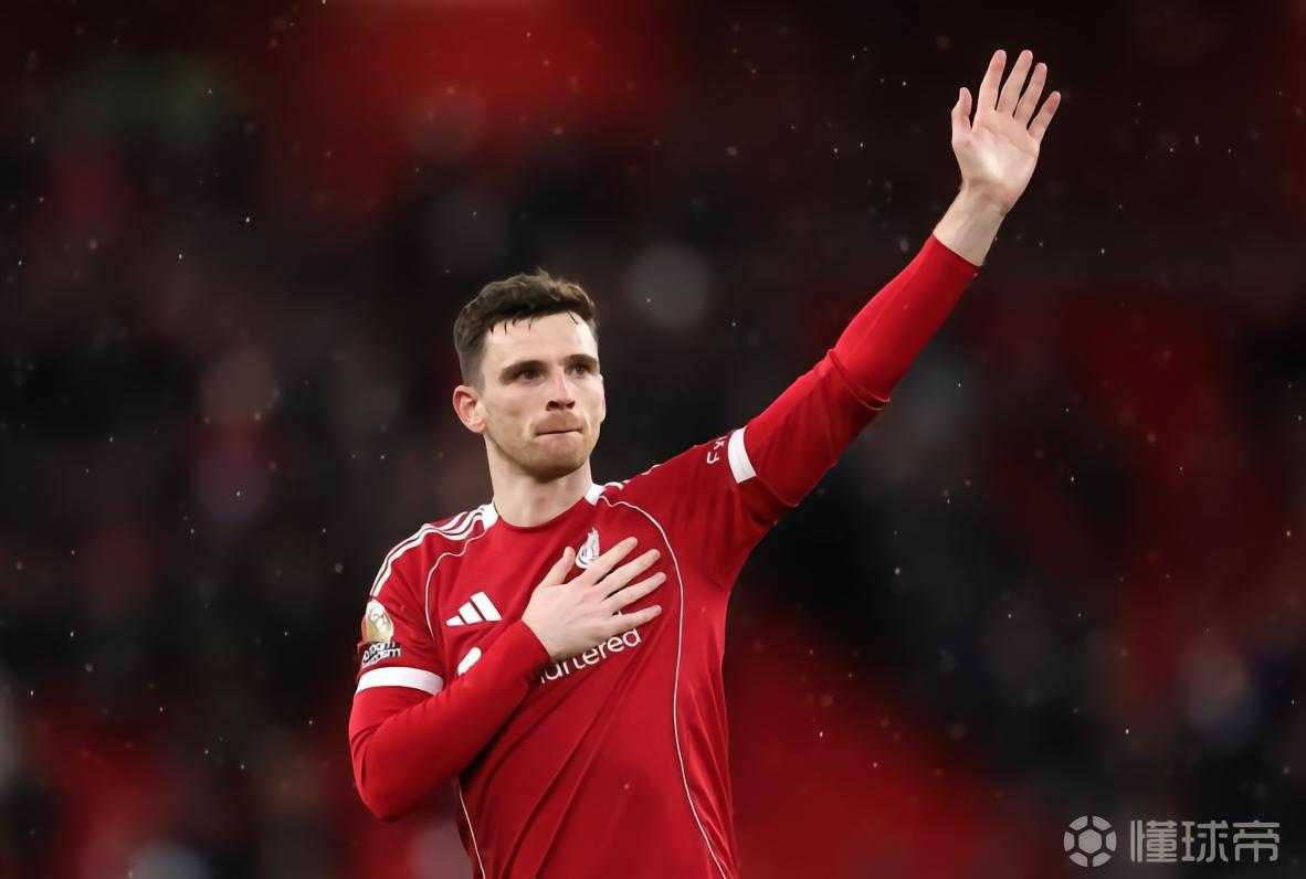 深情致谢，罗伯逊更新个人社媒：谢谢你，安菲尔德