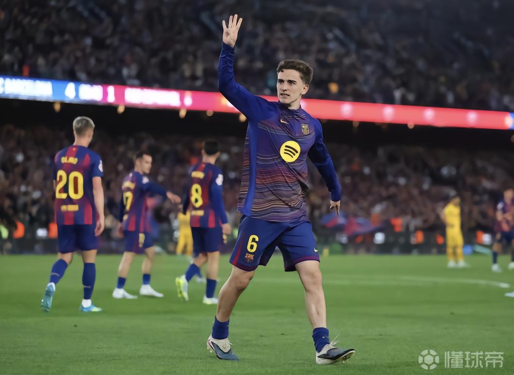 火药味十足，拉什福德打进第四球后加维模仿皮克比“四指山”