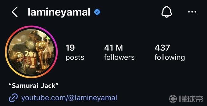 亚马尔将社媒头像换成詹姆斯照片，后者帮骑士在16年逆转夺冠