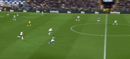 第45分钟，科莫闪电反击，帕斯低射破门，科莫2-0国米