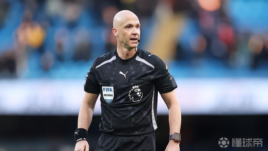 英超第33轮裁判：安东尼-泰勒执法曼城vs阿森纳