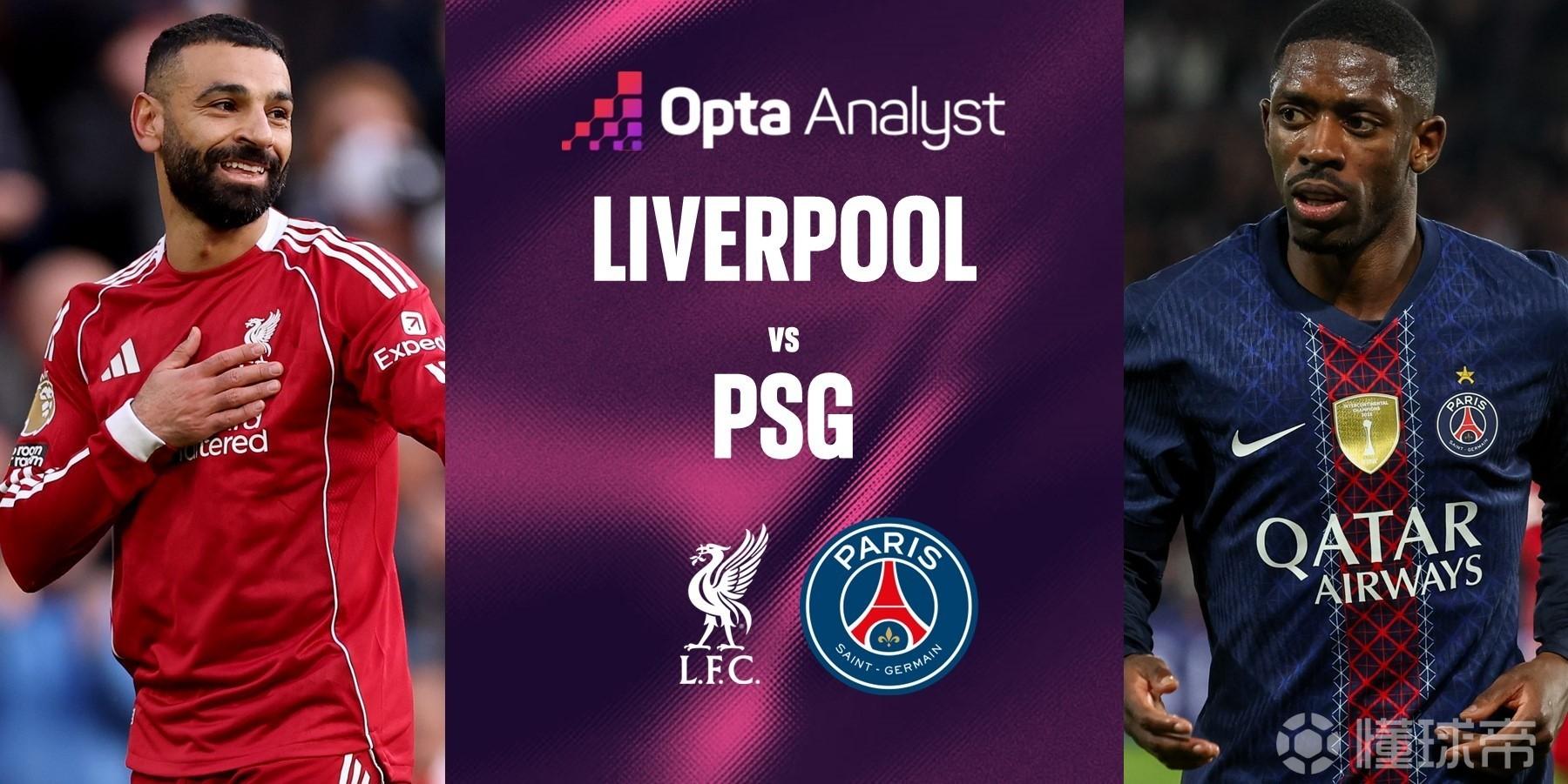 若淘汰利物浦，巴黎将成首支连续3年打进欧冠四强的法国球队