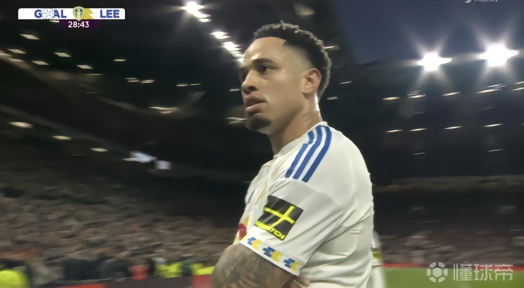 战曼联双响，利兹联前锋奥卡福尔英超生涯首次上演梅开二度