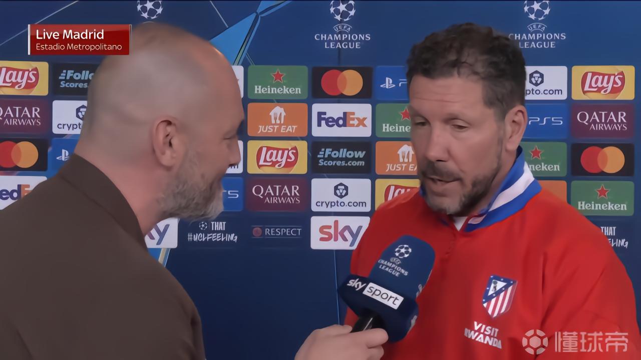 西蒙尼：巴萨最近300场只有5场没进球，所以我们必须保持专注