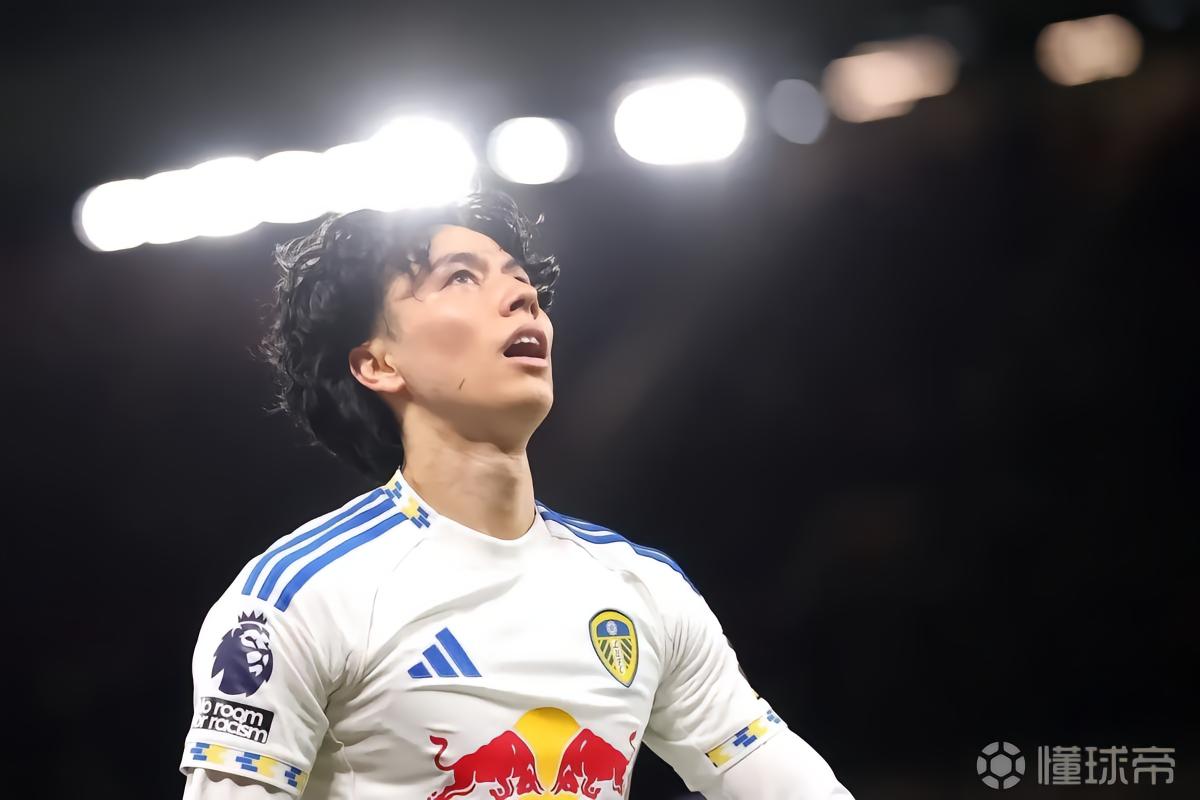队史之最，田中碧首发的49场比赛中，利兹联胜率达61.2%