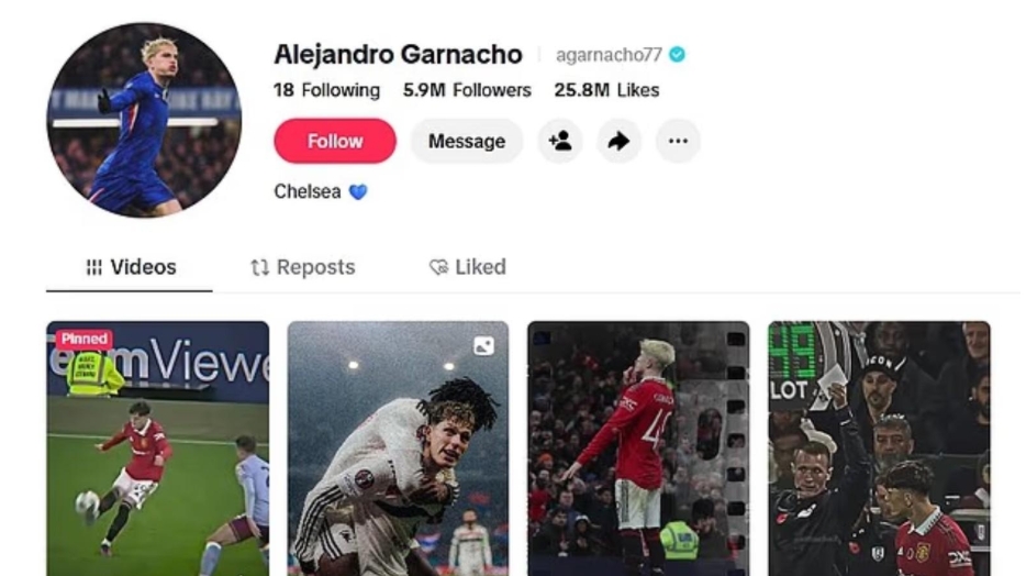 或遭处罚！加纳乔删除社媒所有切尔西内容 仅留曼联时期视频