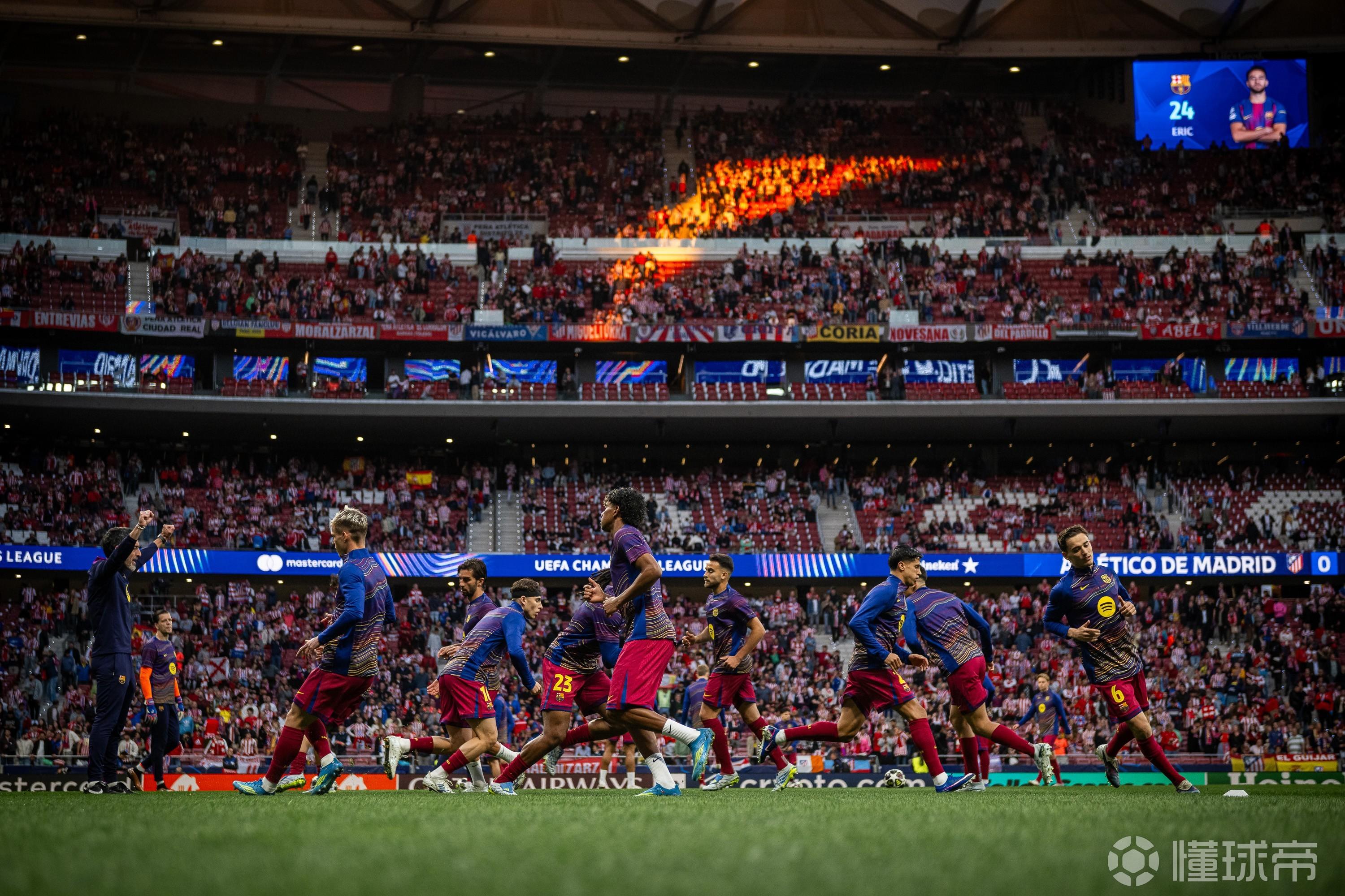 平均年龄24岁347天，巴萨排出队史欧冠淘汰赛最年轻首发阵容