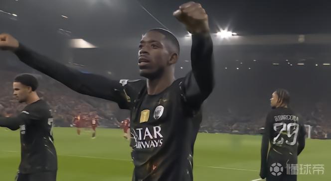 又是首开记录，登贝莱两次做客安菲尔德都有进球