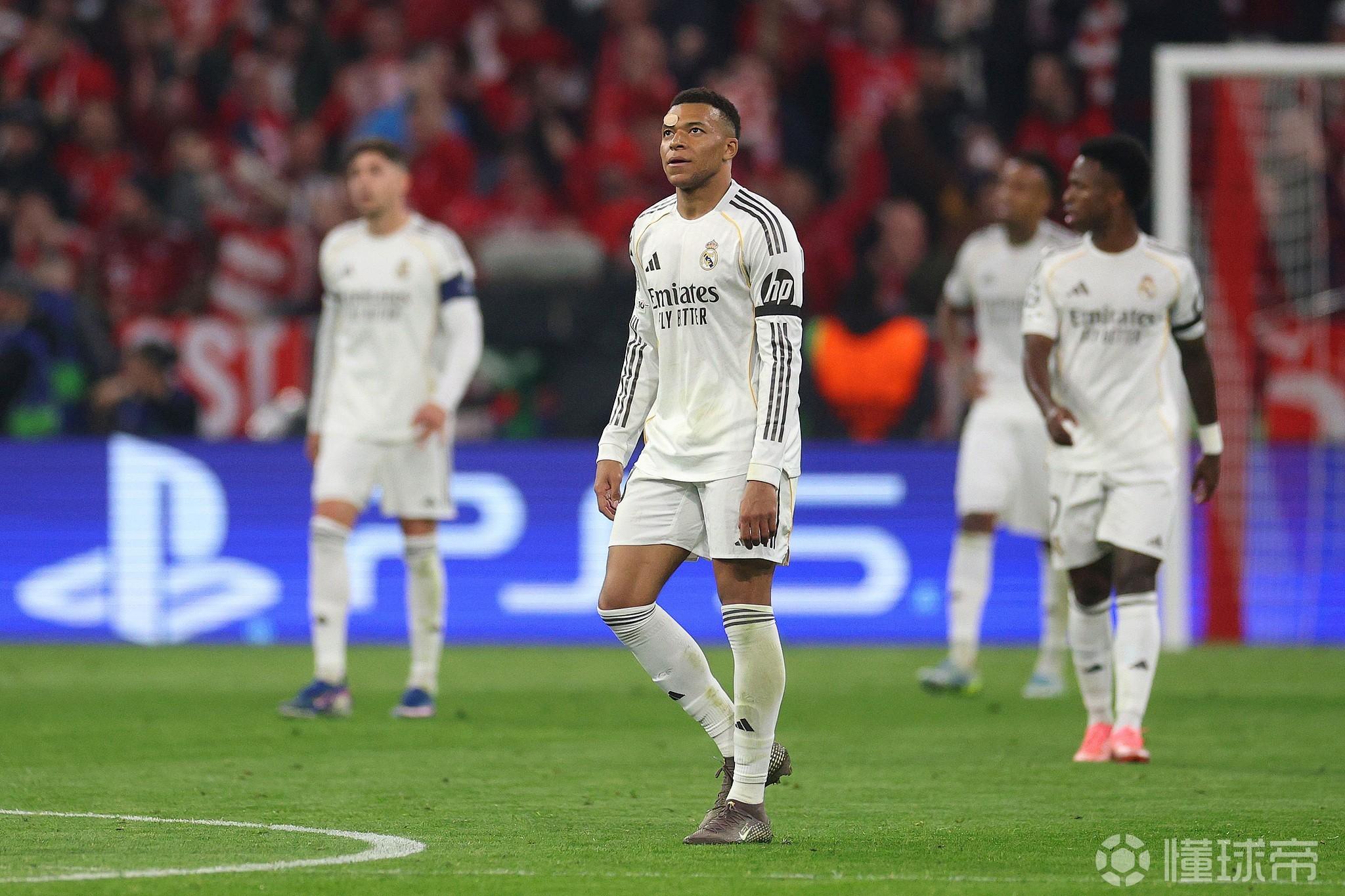 皇马八强战被淘汰，姆巴佩征战欧冠10个赛季仍无缘欧冠冠军