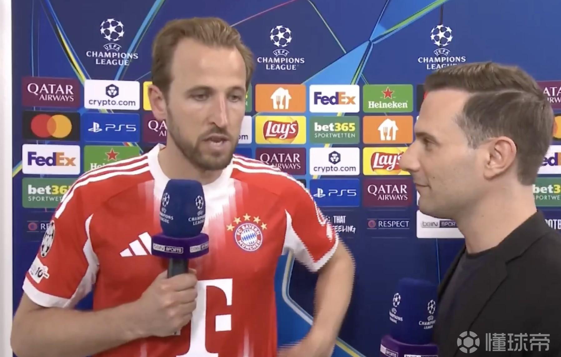 凯恩：我们相信能利用体能优势；对巴黎将是一对一很多的比赛