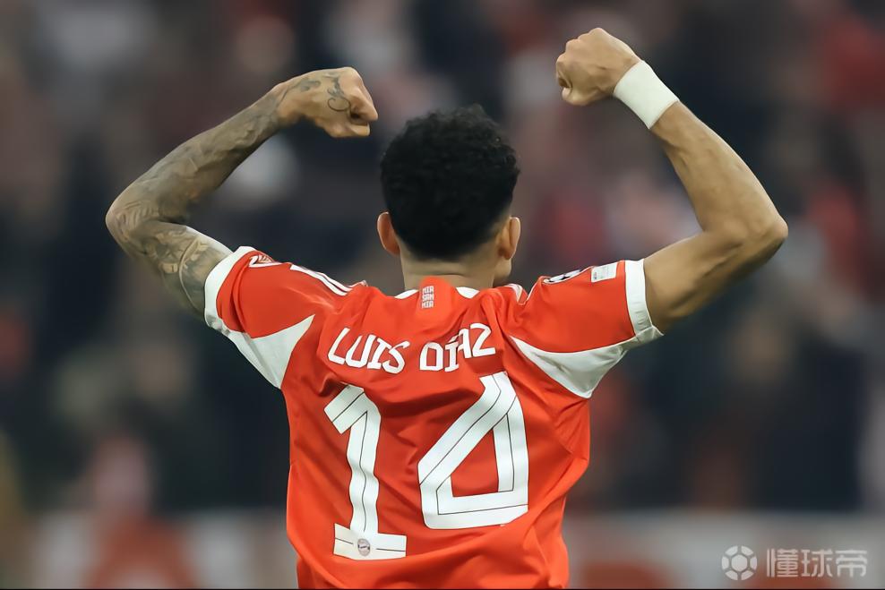 路易斯-迪亚斯本赛季直接参与39球，接近此前两赛季总和