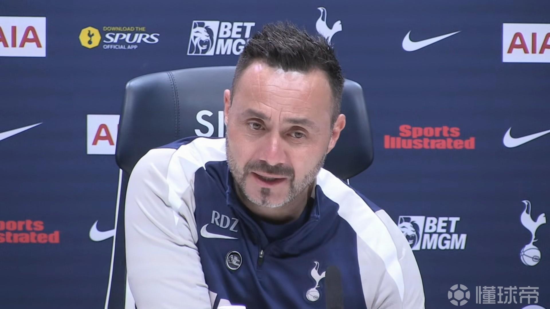 德泽尔比：大家都想看热刺降级？也许这对我来说是动力