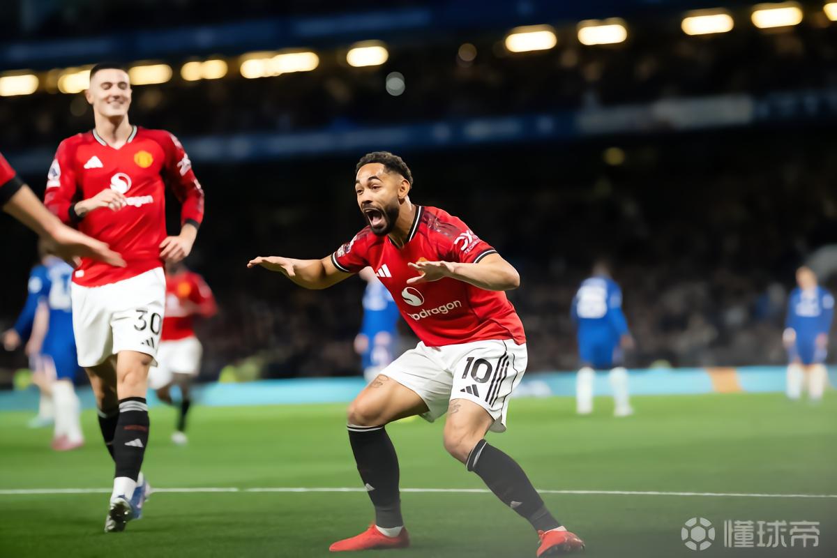 全取6分，曼联队史第二次单赛季英超双杀切尔西