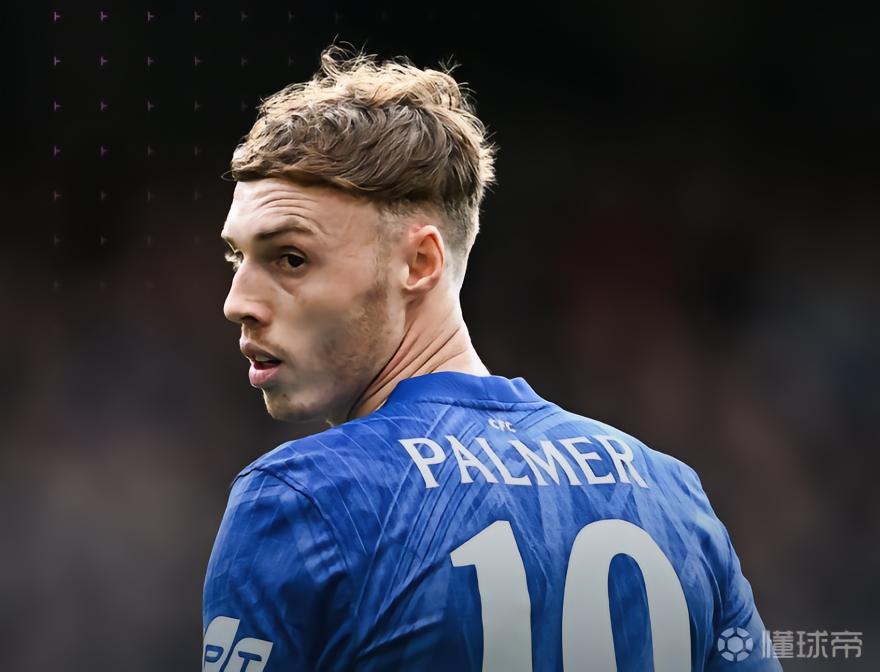 帕尔默英超近6场对阵Big 6出战465分钟，0进球0助攻