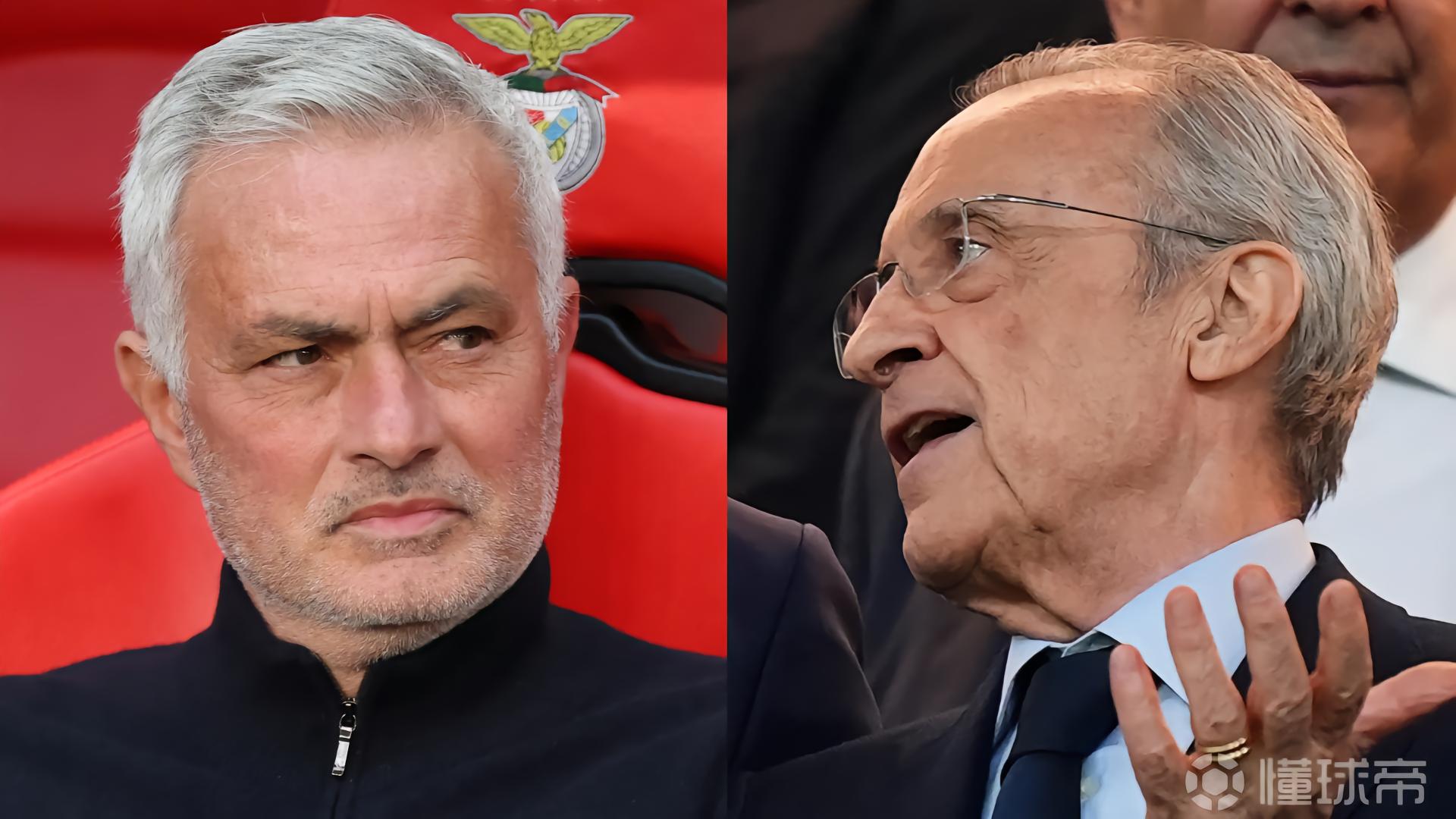 记录报：穆里尼奥成为皇马新帅候选，弗洛伦蒂诺有意和他会面