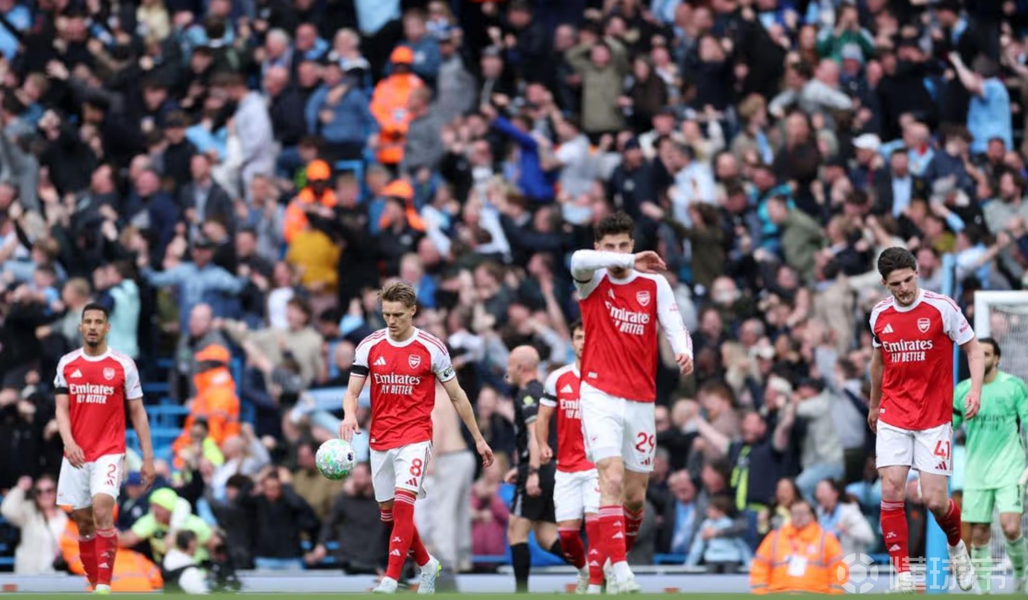 镜报：阿森纳并没“掉链子”，但冠军主动权已掌握在曼城手中