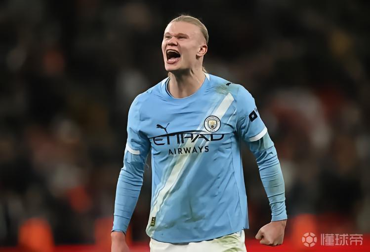 哈兰德对伯恩利每36分钟进一球，效率仅次于对卢顿