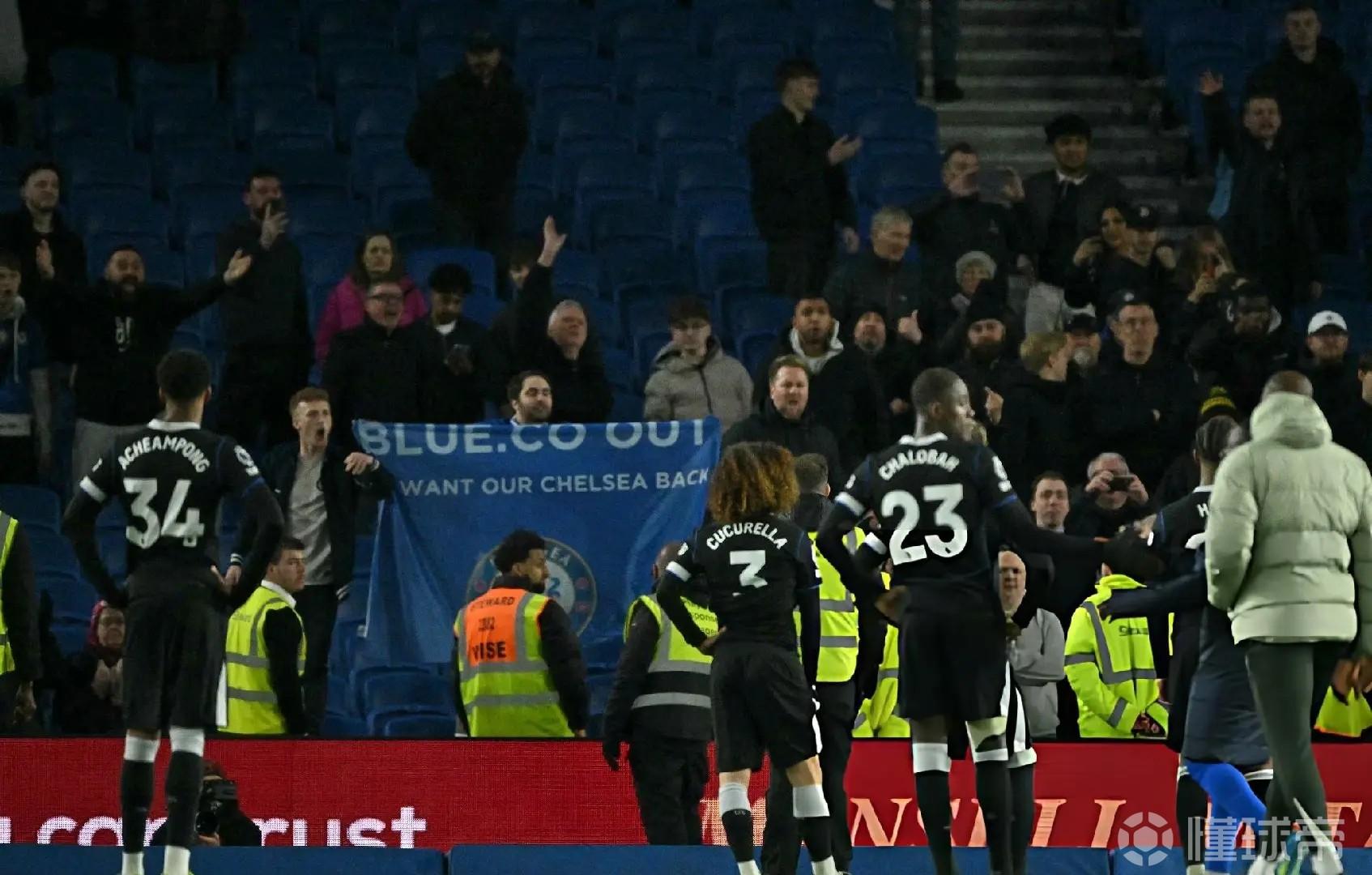 溃不成军，切尔西面对布莱顿全场零射正