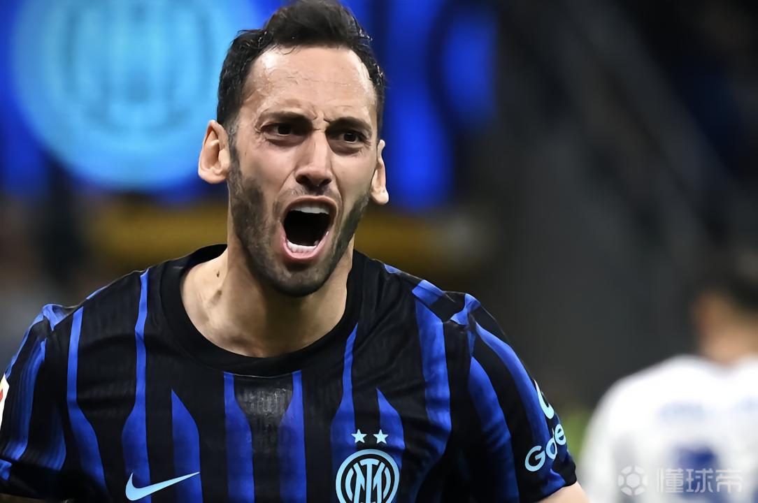 2球1助，恰尔汗奥卢国米生涯首次单场参与3球