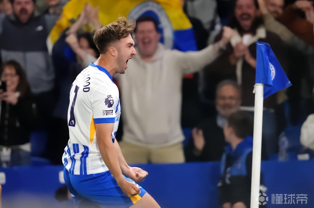 22-23赛季至今布莱顿U21球员英超打进59球，同期所有球队第一