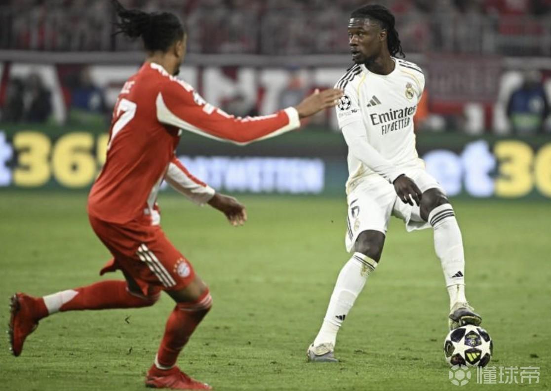 队报：皇马内部难以理解为何卡马文加这两年停滞不前甚至倒退