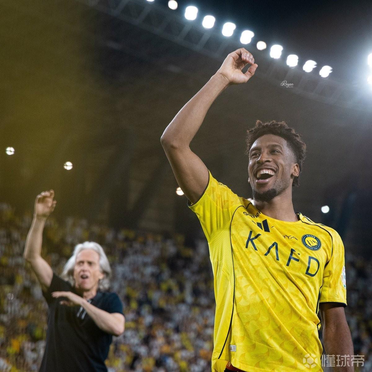 亚冠二级半决赛戴帽，金斯利-科曼职业生涯首次单场进球3+