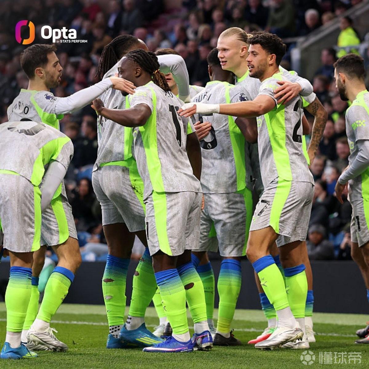 稳了？曼城在赛季33场过后领跑英超的情况下从未丢冠