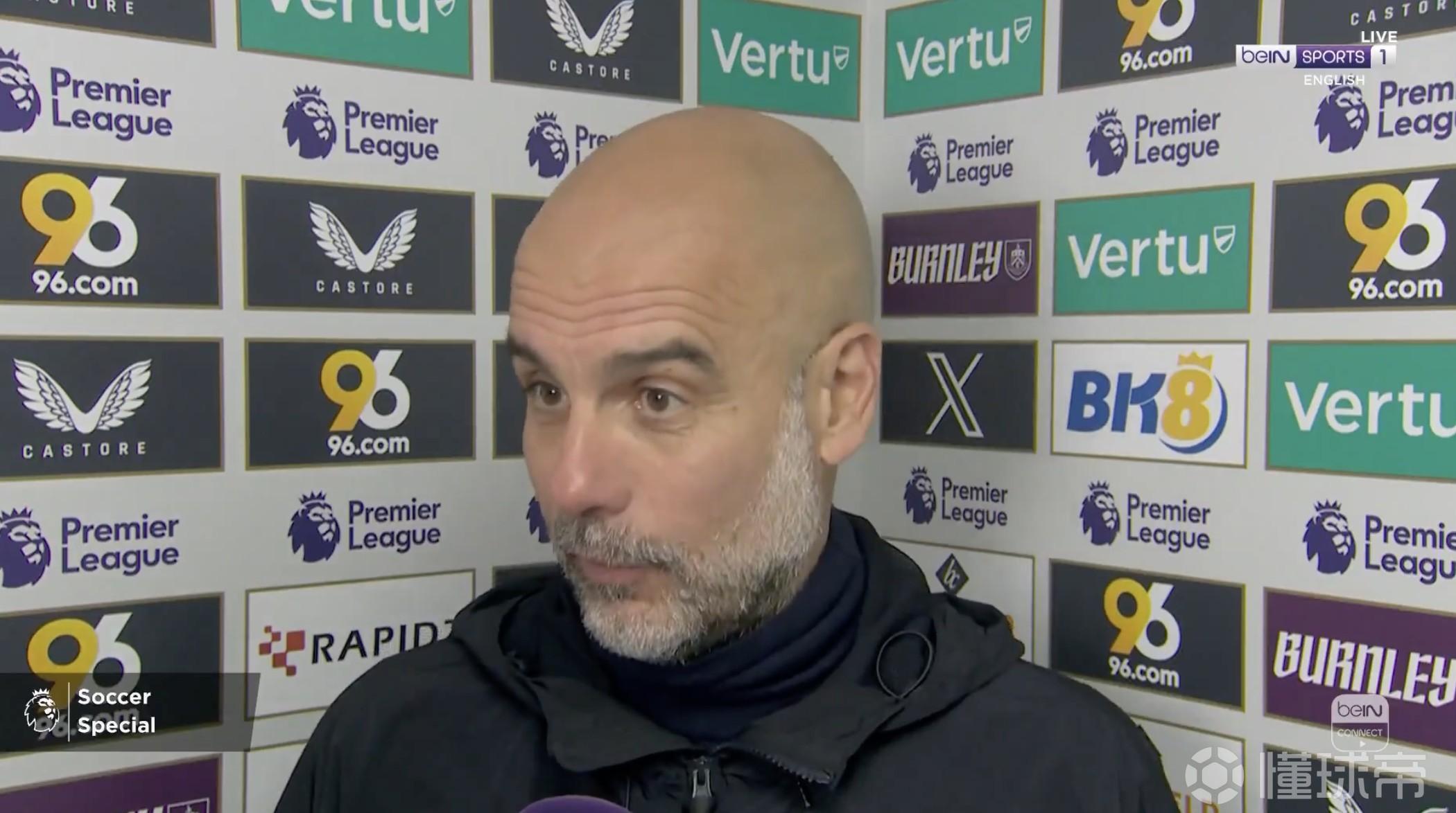 瓜帅：我们能在榜首是因为在11月、12月、1月和2月都做得很好