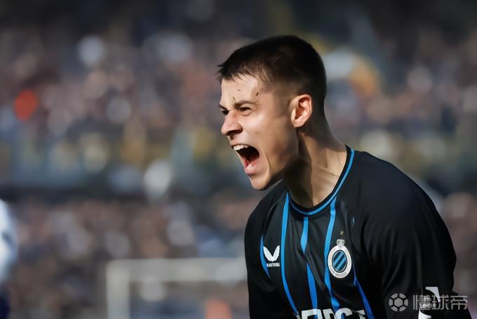 斯基拉：阿森纳球探在两周前现场考察布鲁日前锋特雷索尔迪