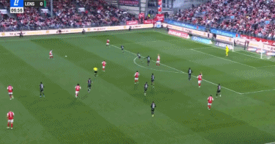 半场：布雷斯特3-0朗斯，金多世界波，图萨尔、埃宾贝破门