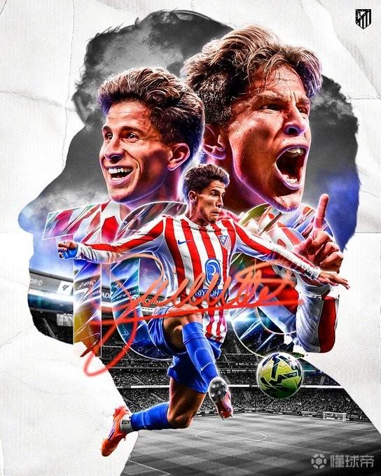 里程碑，朱利亚诺代表马竞正式比赛出场次数达到100场