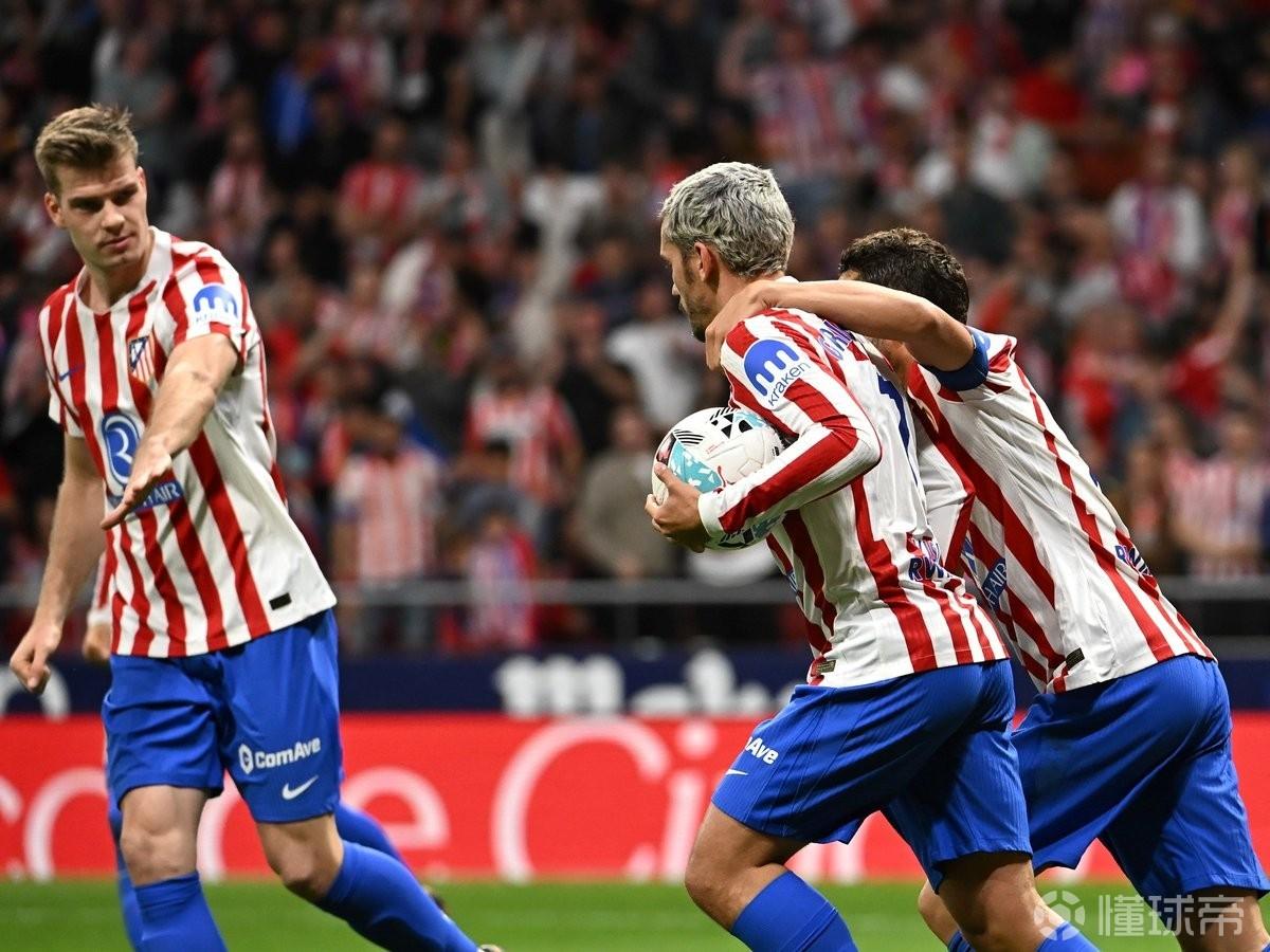 格列兹曼在西蒙尼麾下打进210球，追平梅西在瓜帅麾下的纪录