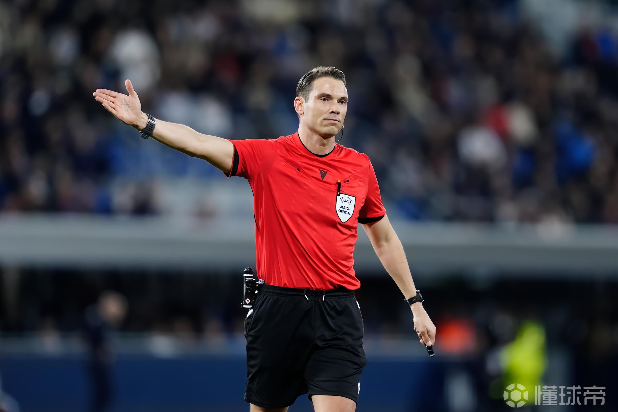 官方：瑞士裁判沙勒将执法欧冠半决赛首回合巴黎vs拜仁