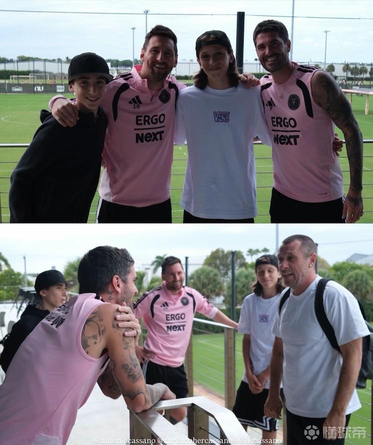 卡萨诺与家人一同旅行，顺便前往迈阿密拜访了梅西