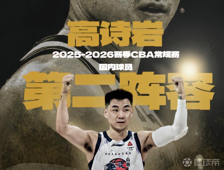 入选最佳二阵，高诗岩：感谢邱导和兄弟们的付出，季后赛冲！