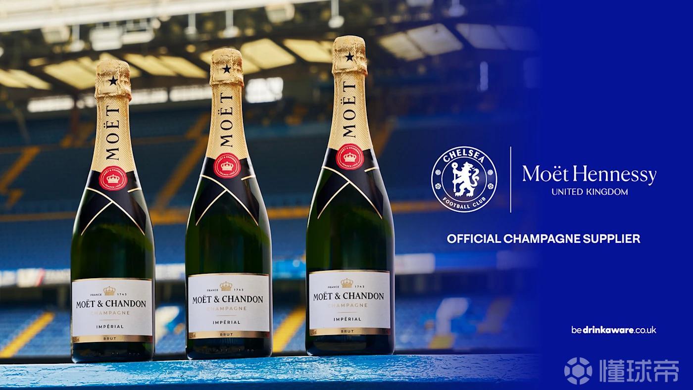 官方：切尔西与酩悦轩尼诗达成合作，后者成俱乐部官方香槟供应商