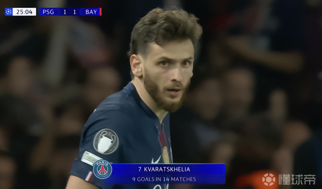 9球，KK距伊布保持的巴黎球员单赛季欧冠进球纪录只差1球
