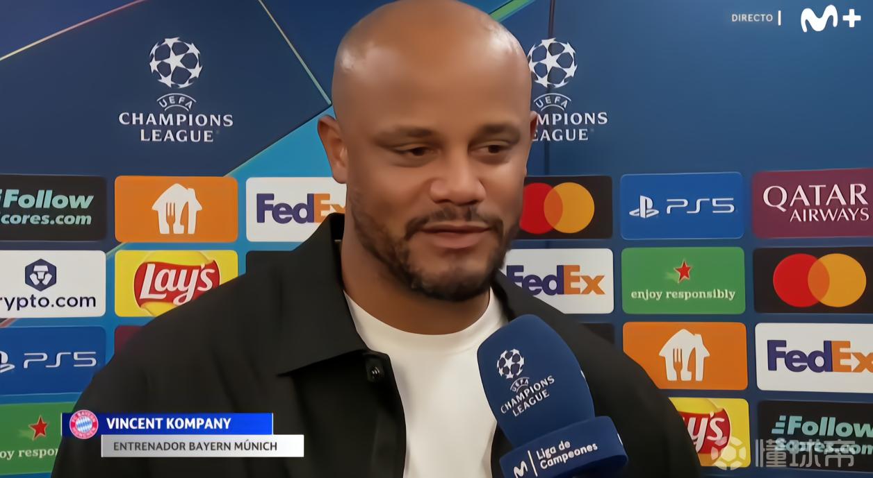 孔帕尼：这对足球来说是非常精彩的夜晚，我们本还能进更多球