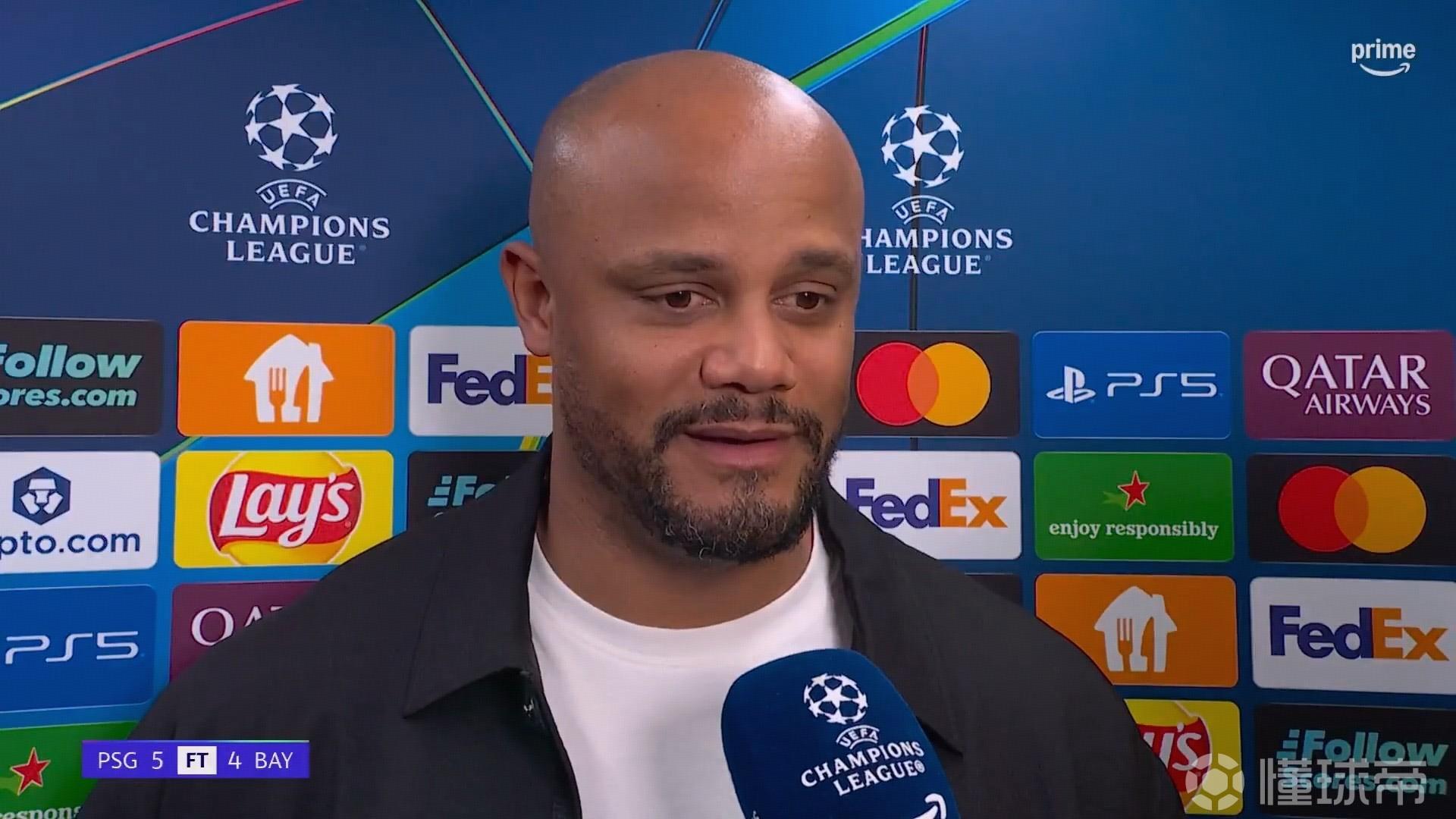 孔帕尼：这种比赛要么全力出击要么完全退守，模棱两可行不通