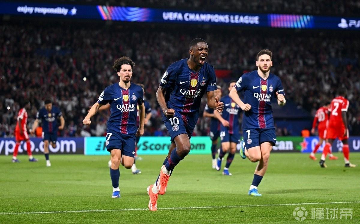 意天空：巴黎欧战积分超越国米升至第四，拜仁仍居榜首