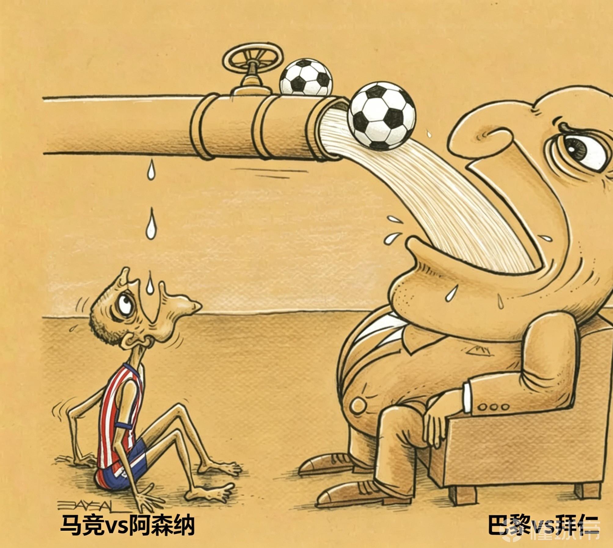 梗图合集：巴黎拜仁带来足球盛宴，明天马竞枪手将是足球饥荒？