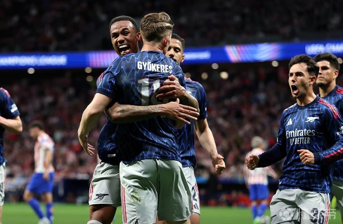 进5球丢2球，阿森纳近5场欧冠淘汰赛只产生了7粒进球