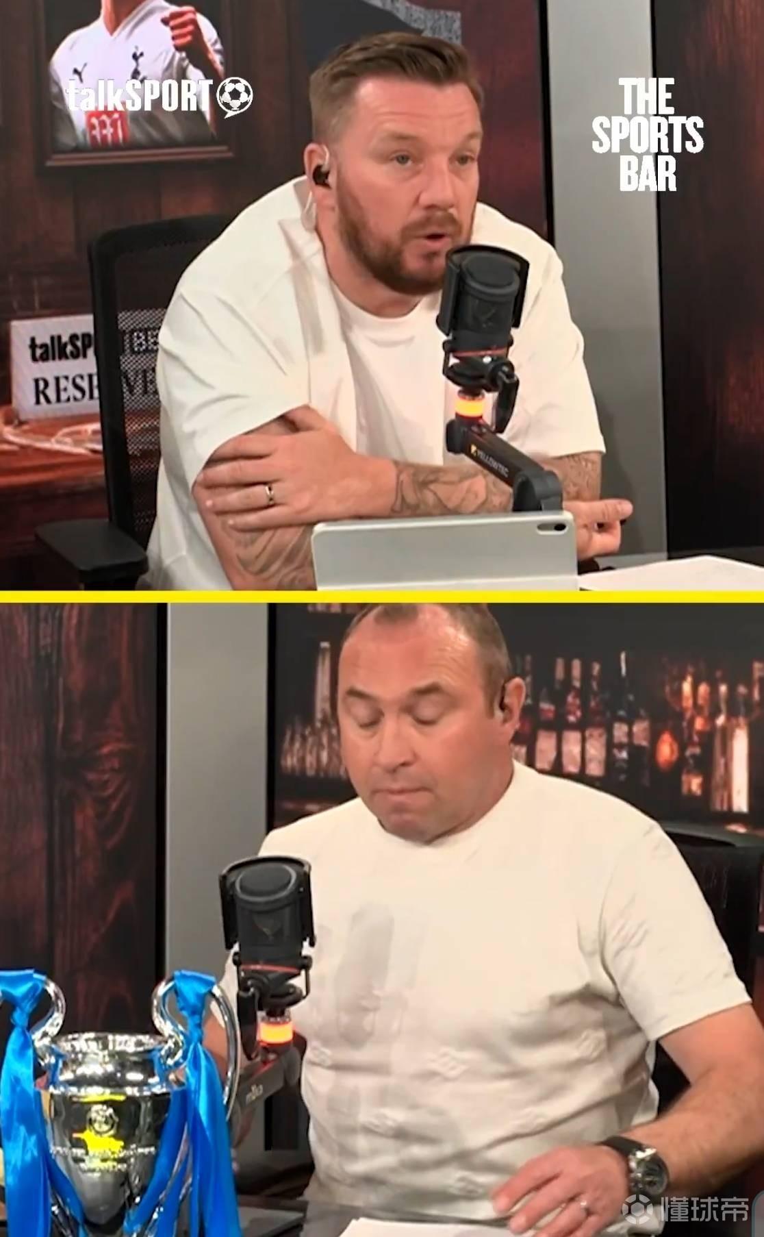 两位热刺旧将辩论埃泽点球事件，一人认为是跳水一人认为是点球