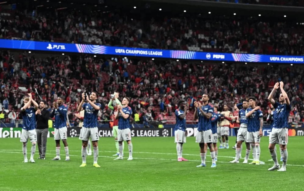 阿森纳晋级欧冠决赛概率76%&夺冠概率39% 仍是4队最高