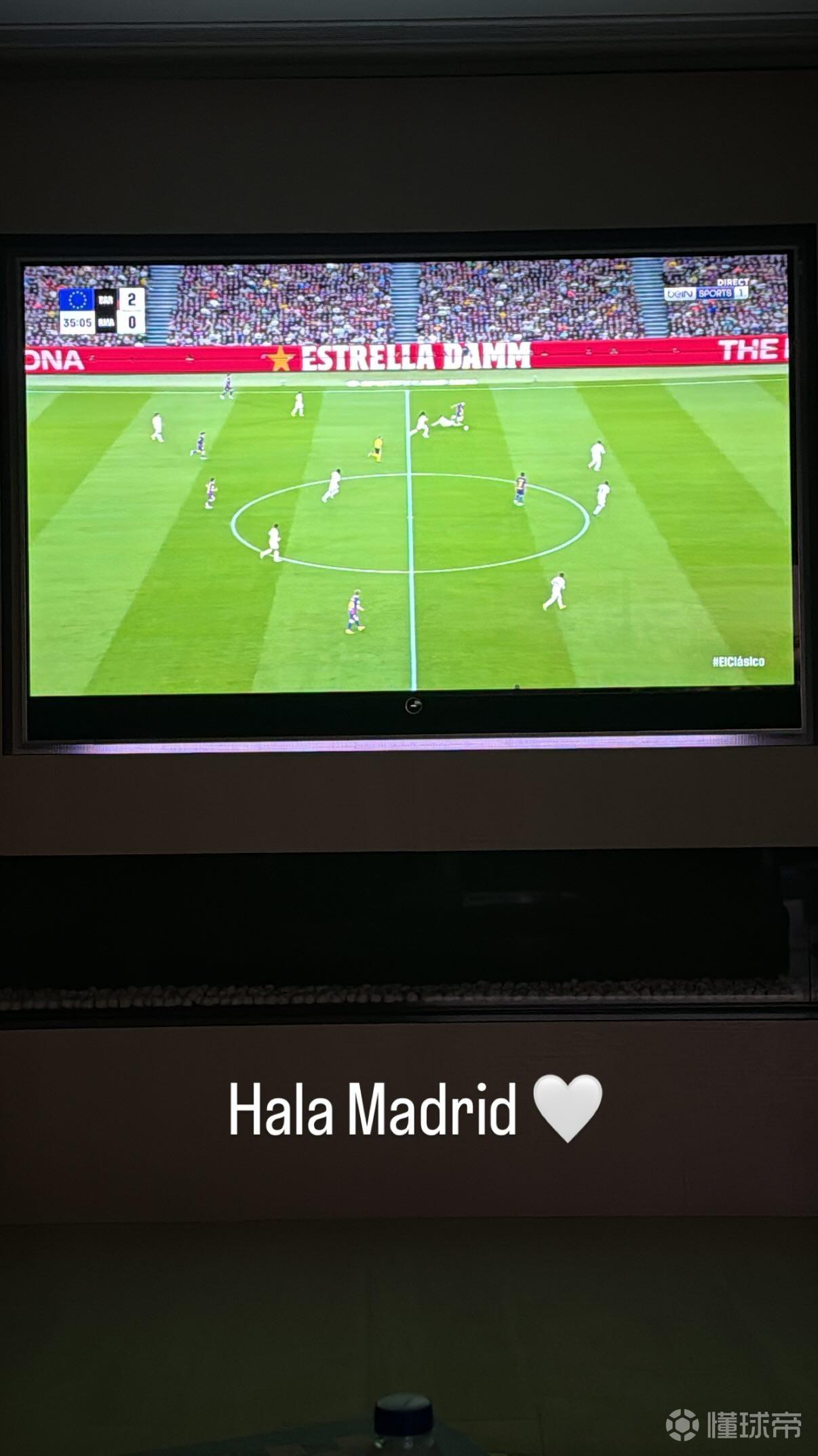 塞尔主持：姆巴佩可能以为皇马是主队2-0领先，才发了Hala Madrid
