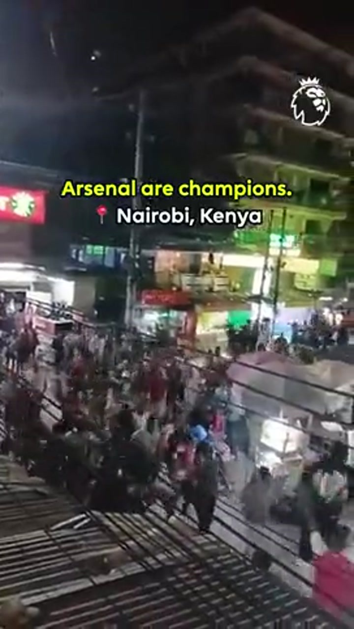 英超官推：世界各地枪迷庆祝夺冠
