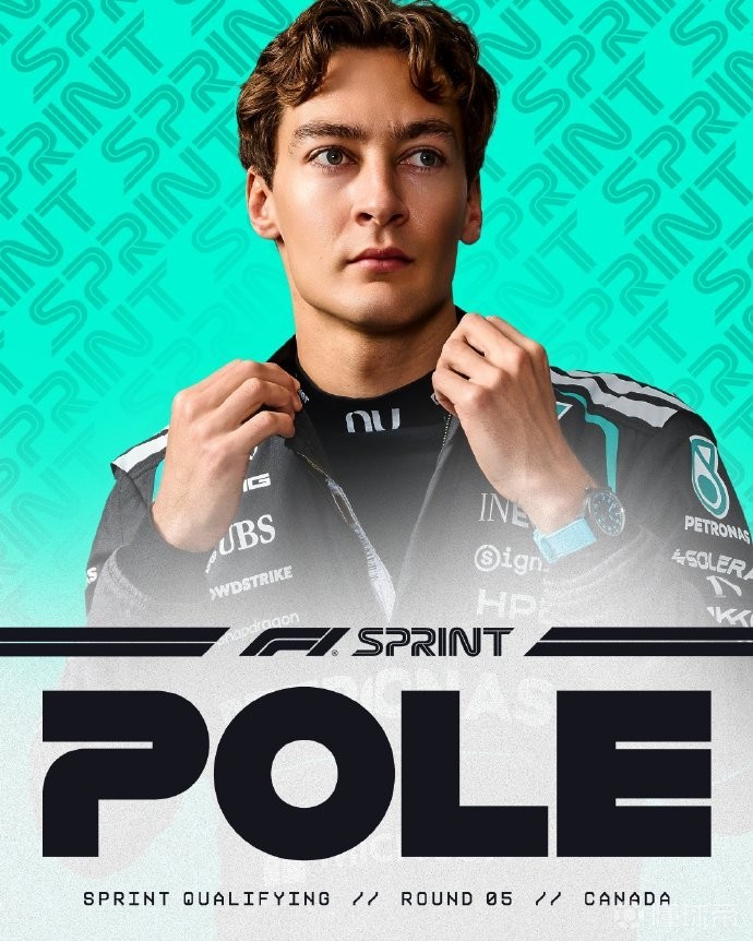 F1加拿大冲刺排位赛：拉塞尔杆位，迈凯伦三四，法拉利五六