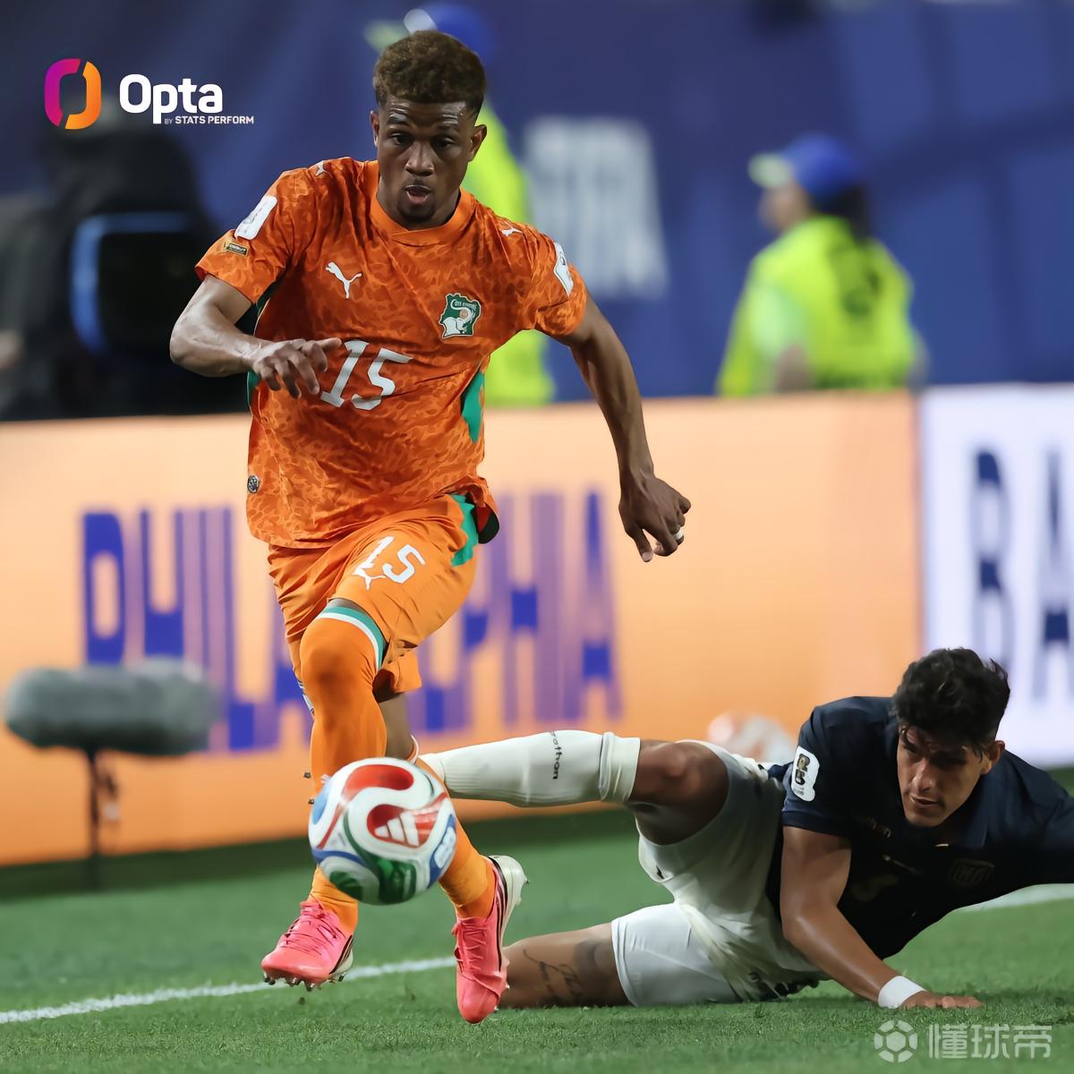 阿马德世界杯34分钟6次过人，是02年德尼尔森后第一人
